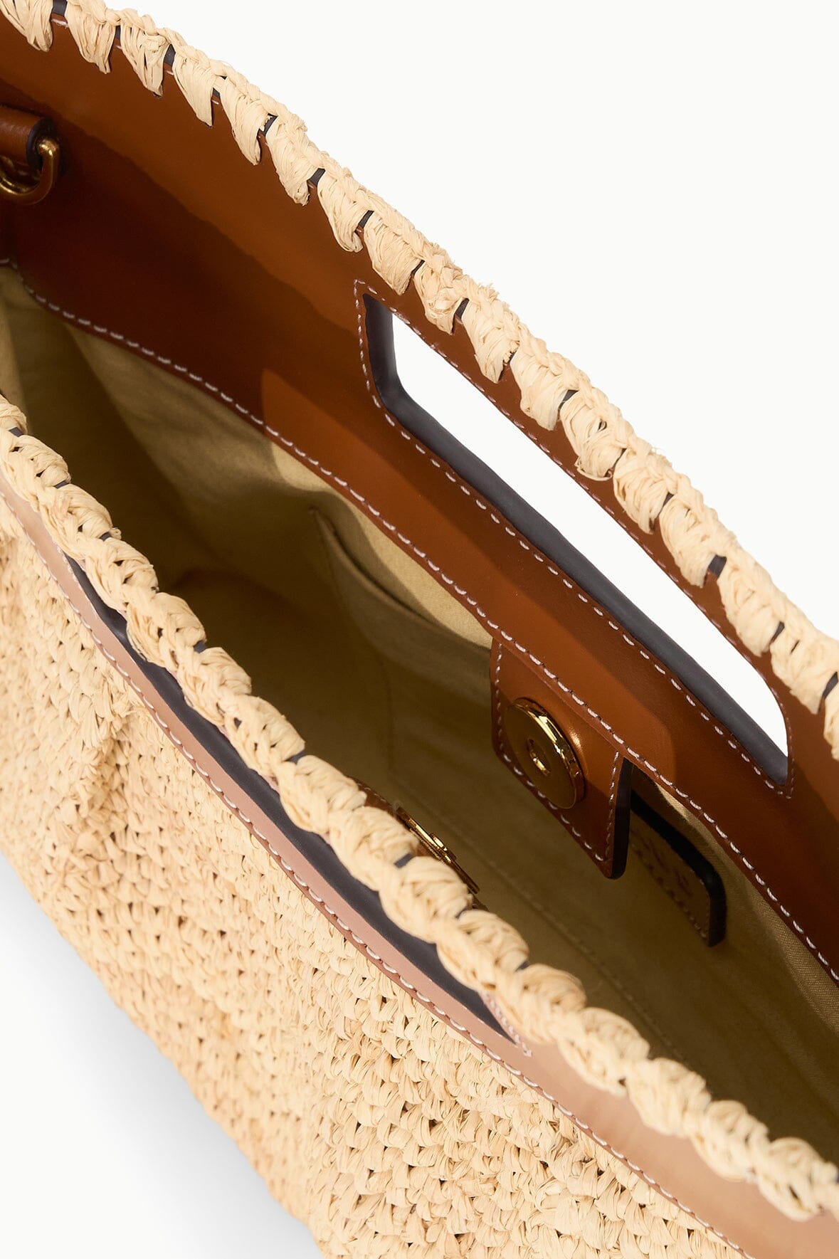 STAUD LENA CLUTCH NATURAL/TAN