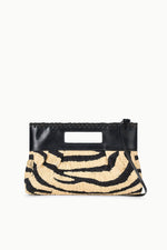 LENA CLUTCH | ZEBRA RAFFIA