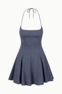 Image LEONE LINEN DRESS | CHAMBRAY 6 of 6