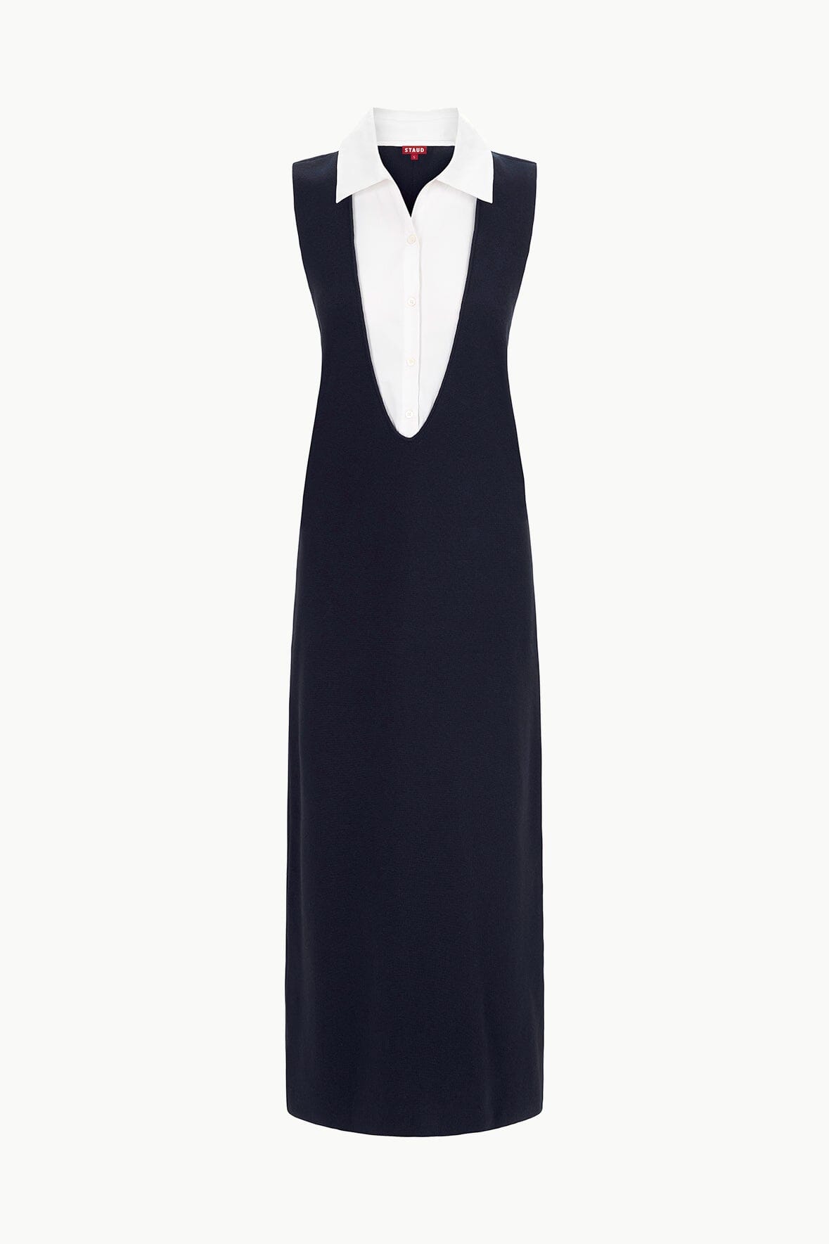 Image LESLIE DRESS | NAVY WHITE 5 of 5 and Clicking this image will trigger a zoom pop-up