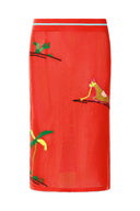 LEVANTE COVERUP SKIRT | RIVIERA FLAME