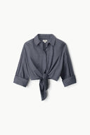 Image LISA LINEN TOP | CHAMBRAY 6 of 6