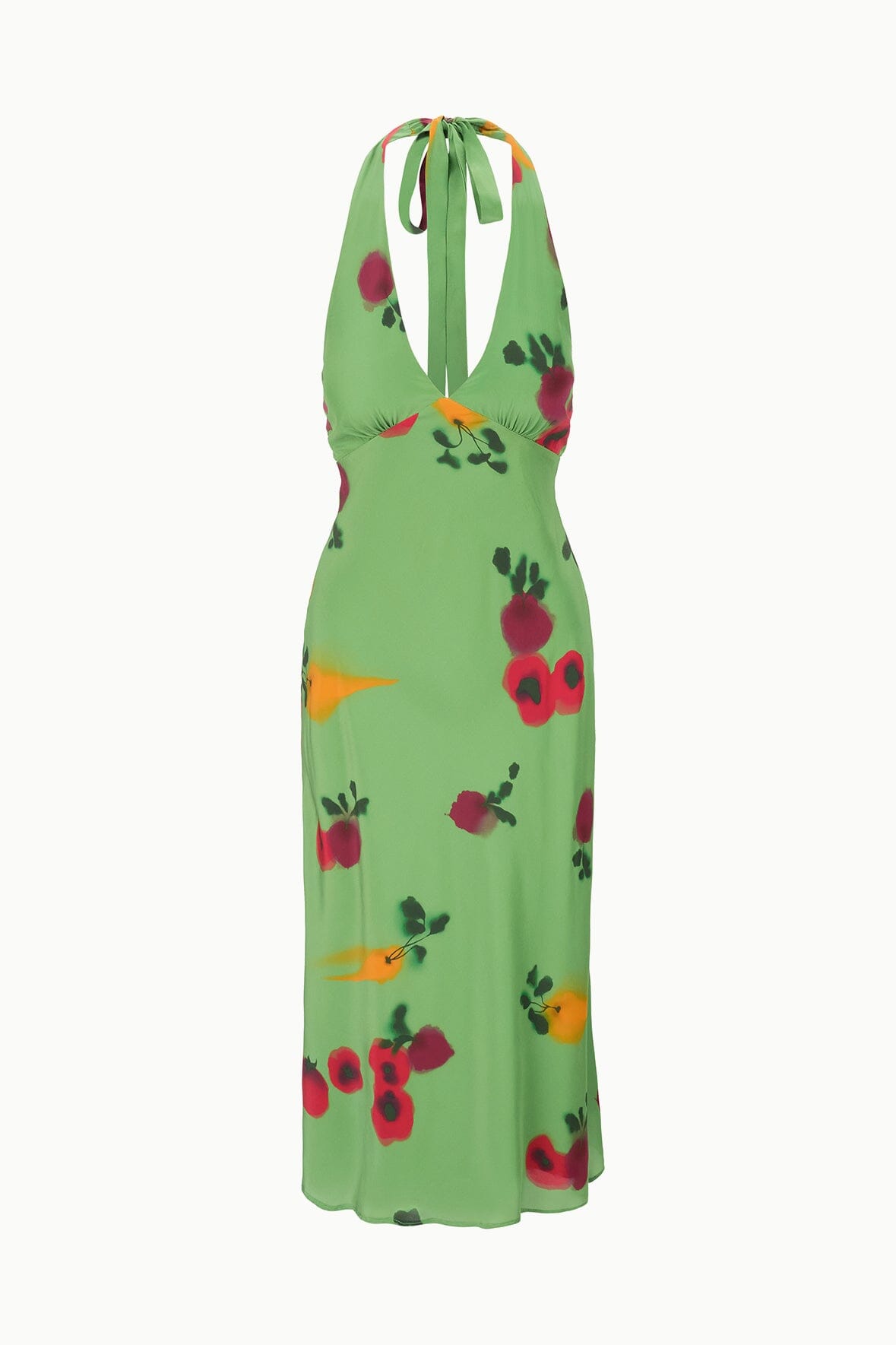 Image LUCCA SILK DRESS | FARMERS MARKET LEAF 6 of 6 and Clicking this image will trigger a zoom pop-up