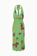 Image LUCCA SILK DRESS | FARMERS MARKET LEAF 6 of 6