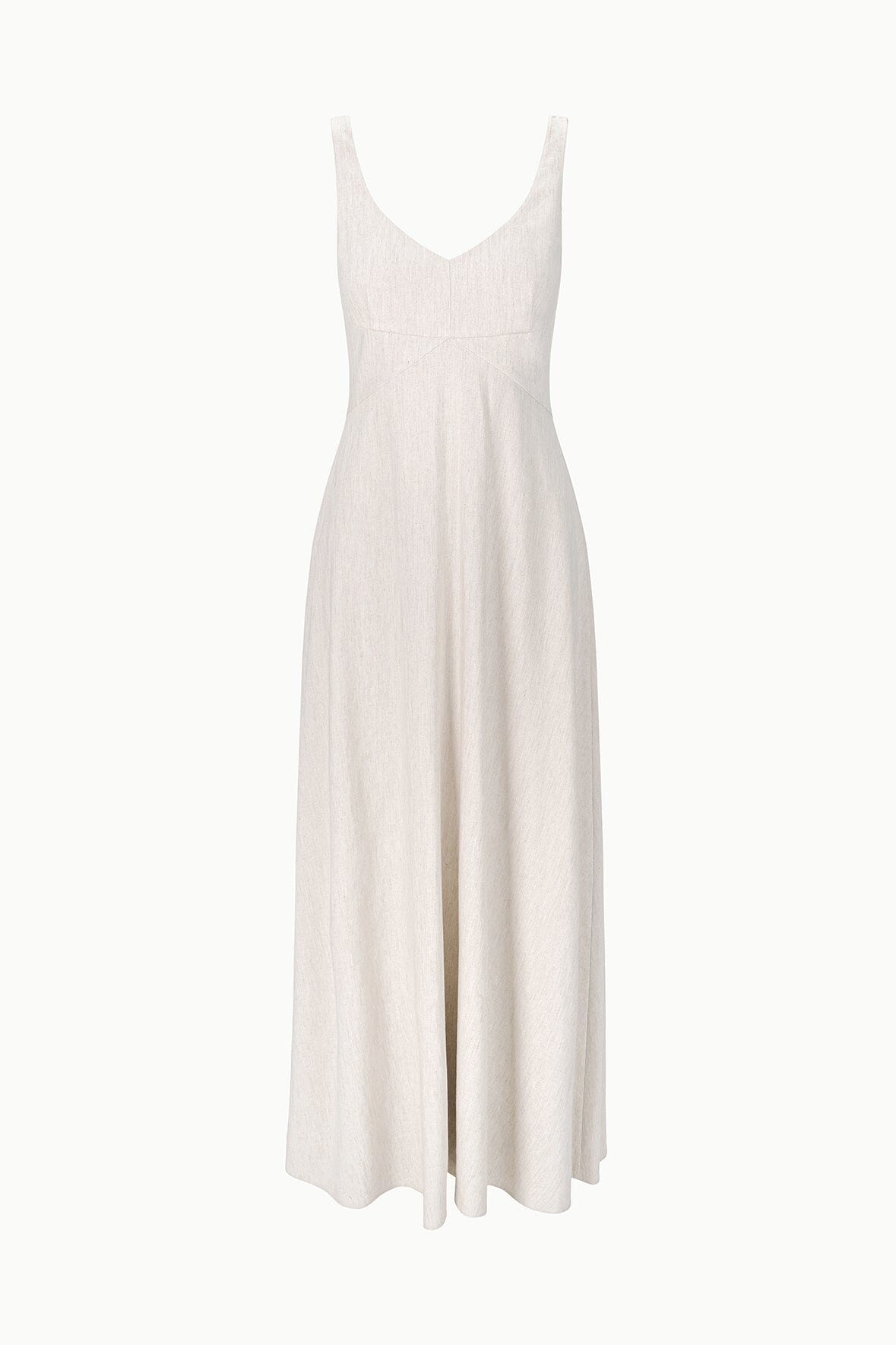 STAUD, Madison Linen Dress in Natural, Size 12 STAUD, Madison Linen Dress in Natural, Size 12