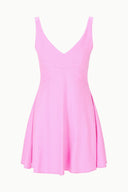 MADISON LINEN MINI DRESS | ORCHID