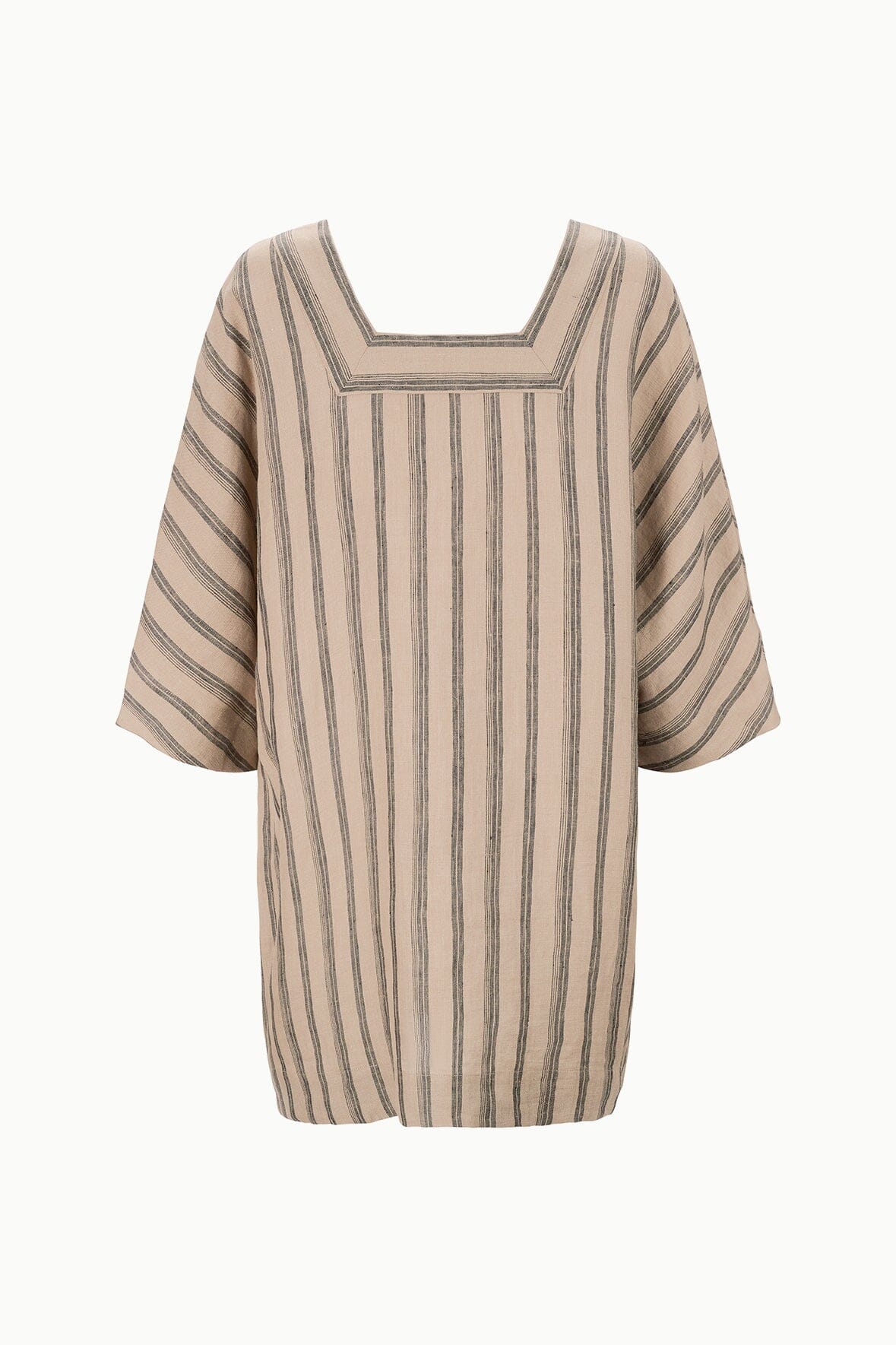 Image MANUELA LINEN DRESS | SAHARA STRIPE 6 of 6 and Clicking this image will trigger a zoom pop-up