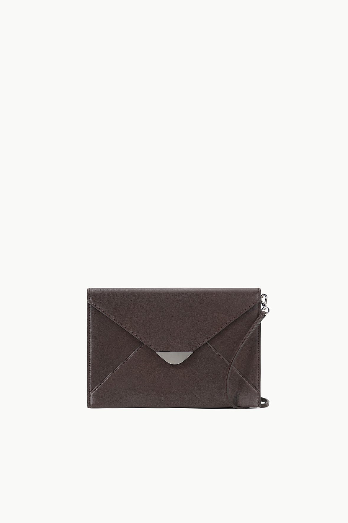 Image MARCELLA CLUTCH | ESPRESSO 1 of 6 and Clicking this image will trigger a zoom pop-up