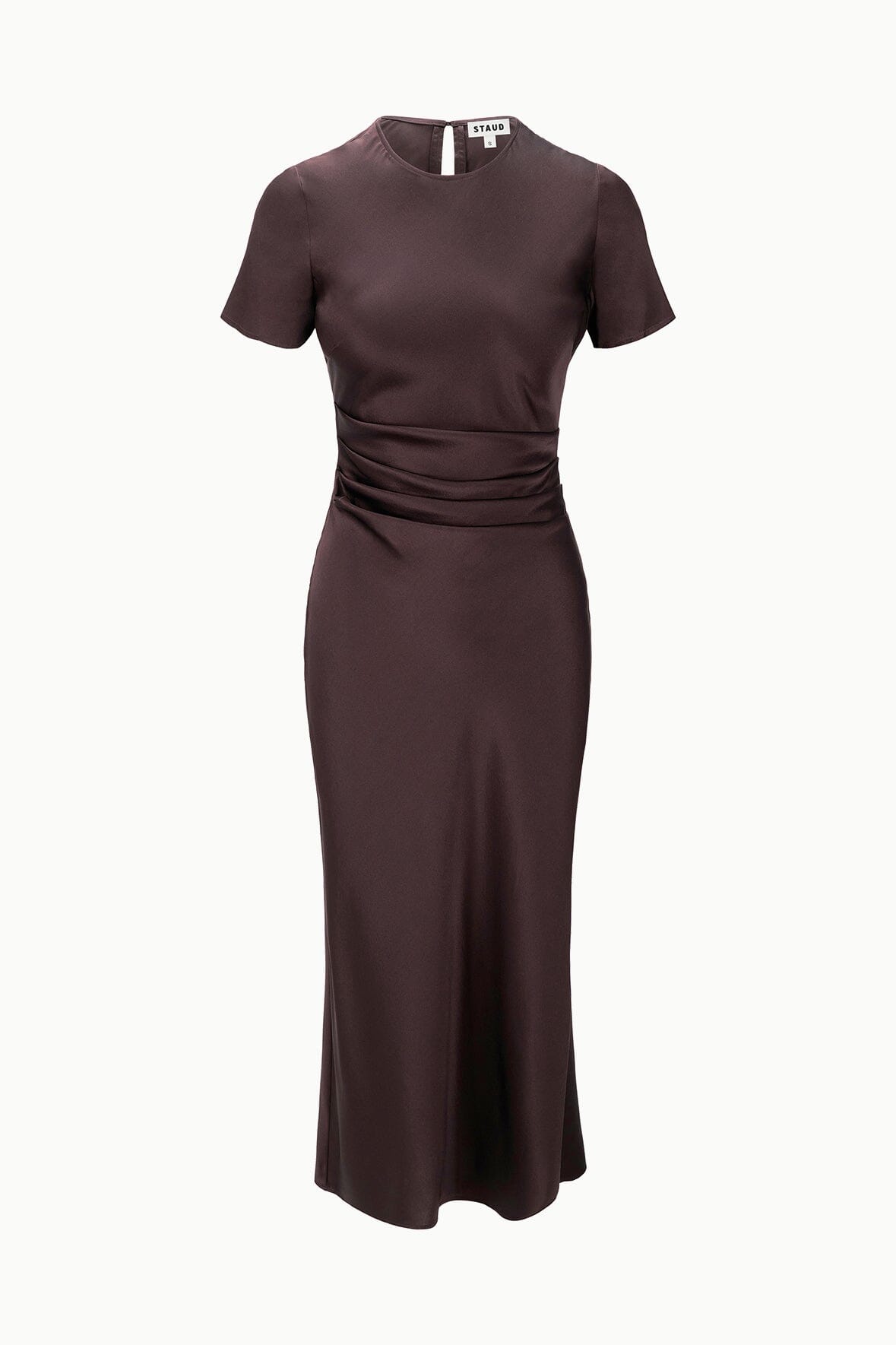 Image MARCEL SILK DRESS | EARTH 6 of 6 and Clicking this image will trigger a zoom pop-up