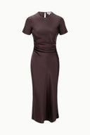 Image MARCEL SILK DRESS | EARTH 6 of 6