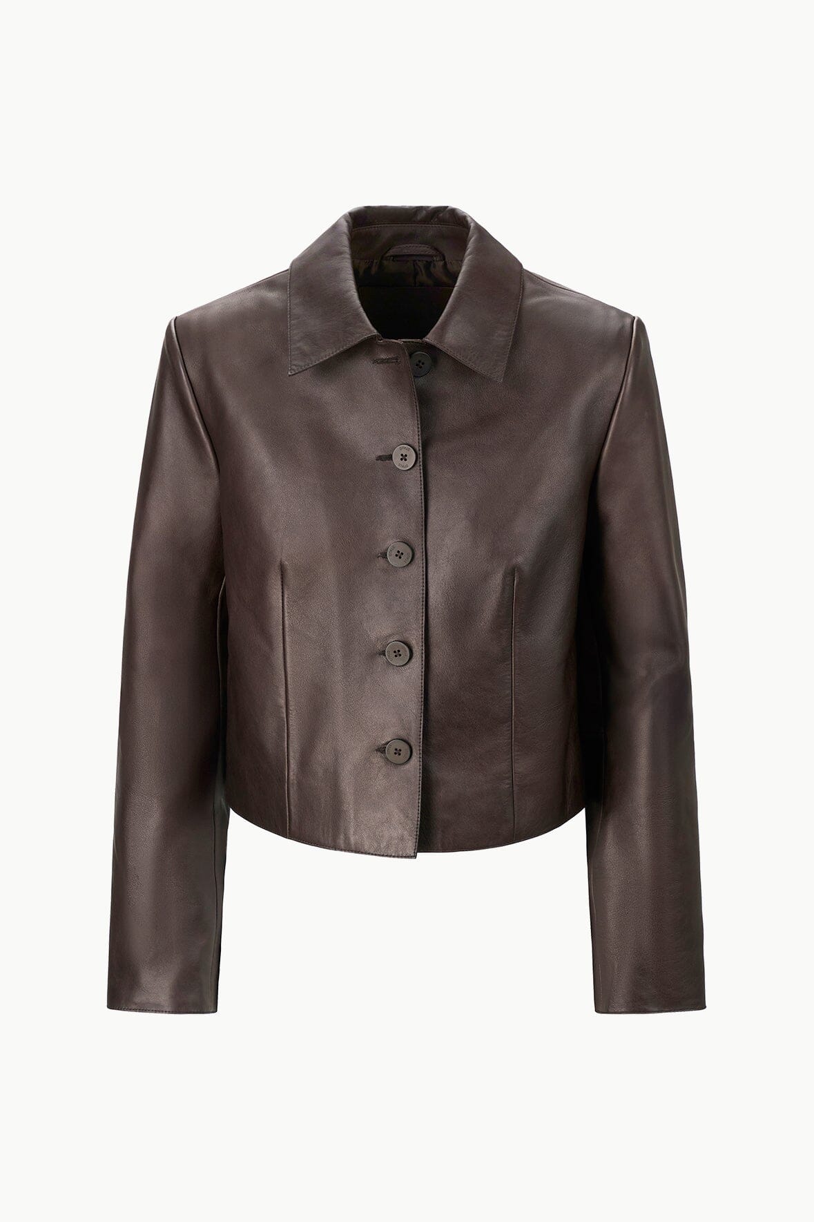 Image LEATHER MARINO JACKET | TIRAMISU 6 of 6 and Clicking this image will trigger a zoom pop-up