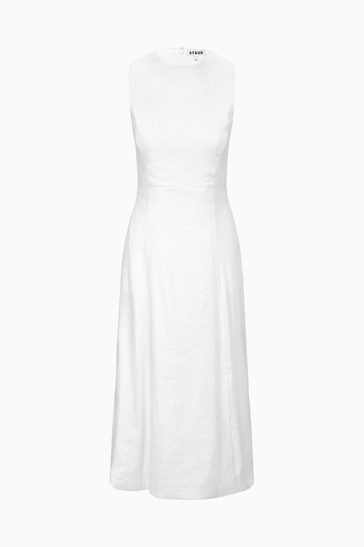 Image MARTINE LINEN DRESS | WHITE 5 of 5 and Clicking this image will trigger a zoom pop-up