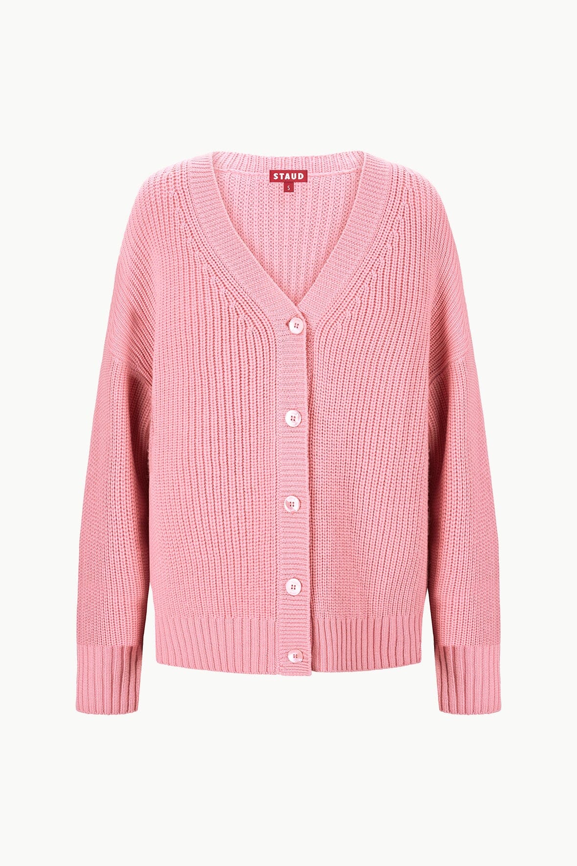 Image MATILDA CARDIGAN | DAMASK PINK 4 of 4 and Clicking this image will trigger a zoom pop-up