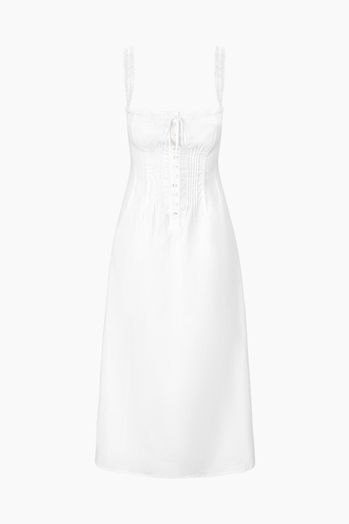 Image MATILDE DRESS | WHITE 6 of 6 and Clicking this image will trigger a zoom pop-up