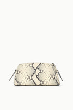 MAUDE CONVERTIBLE CLUTCH | WHITE SNAKE