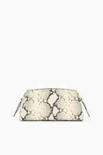 MAUDE CONVERTIBLE CLUTCH | WHITE SNAKE