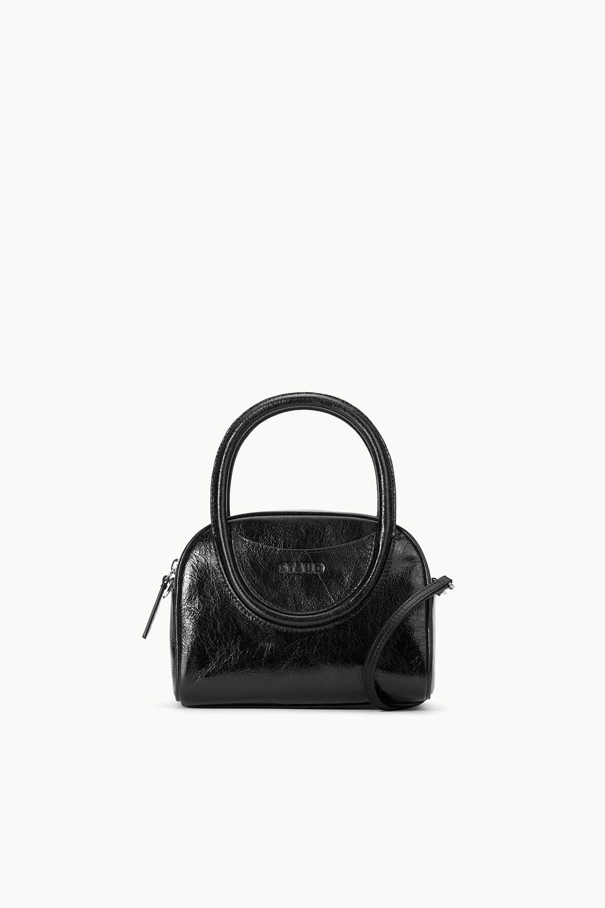 Image MAUDE MINI BOWLER BAG | BLACK 1 of 7 and Clicking this image will trigger a zoom pop-up