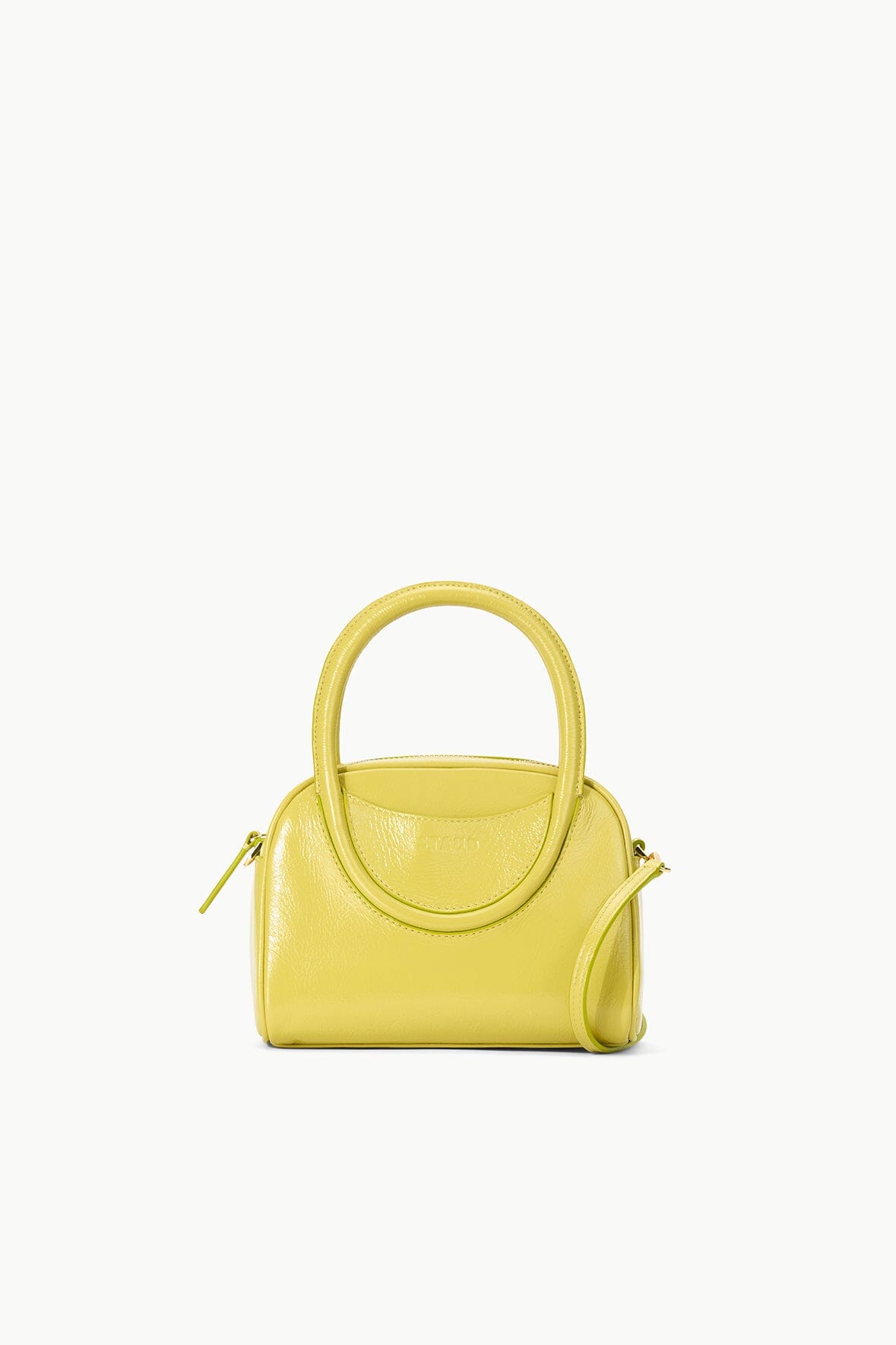 Image MAUDE MINI BOWLER BAG | PEAR 1 of 7 and Clicking this image will trigger a zoom pop-up