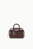 MAUDE MINI CARRYALL | ESPRESSO CROCO