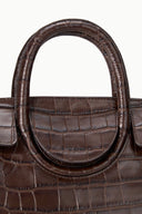 MAUDE MINI CARRYALL | ESPRESSO CROCO