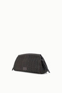 Image MAUDE SOFT CLUTCH | ESPRESSO WOVEN LEATHER 3 of 6