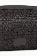 Image MAUDE SOFT CLUTCH | ESPRESSO WOVEN LEATHER 5 of 6