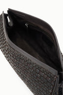 Image MAUDE SOFT CLUTCH | ESPRESSO WOVEN LEATHER 6 of 6