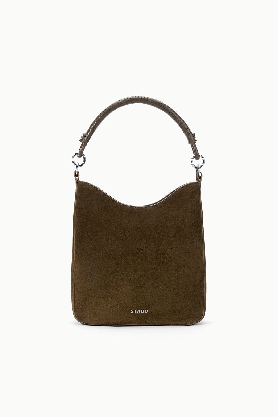 Image MEL SHOULDER BAG | TRUFFLE SUEDE 3 of 8 and Clicking this image will trigger a zoom pop-up