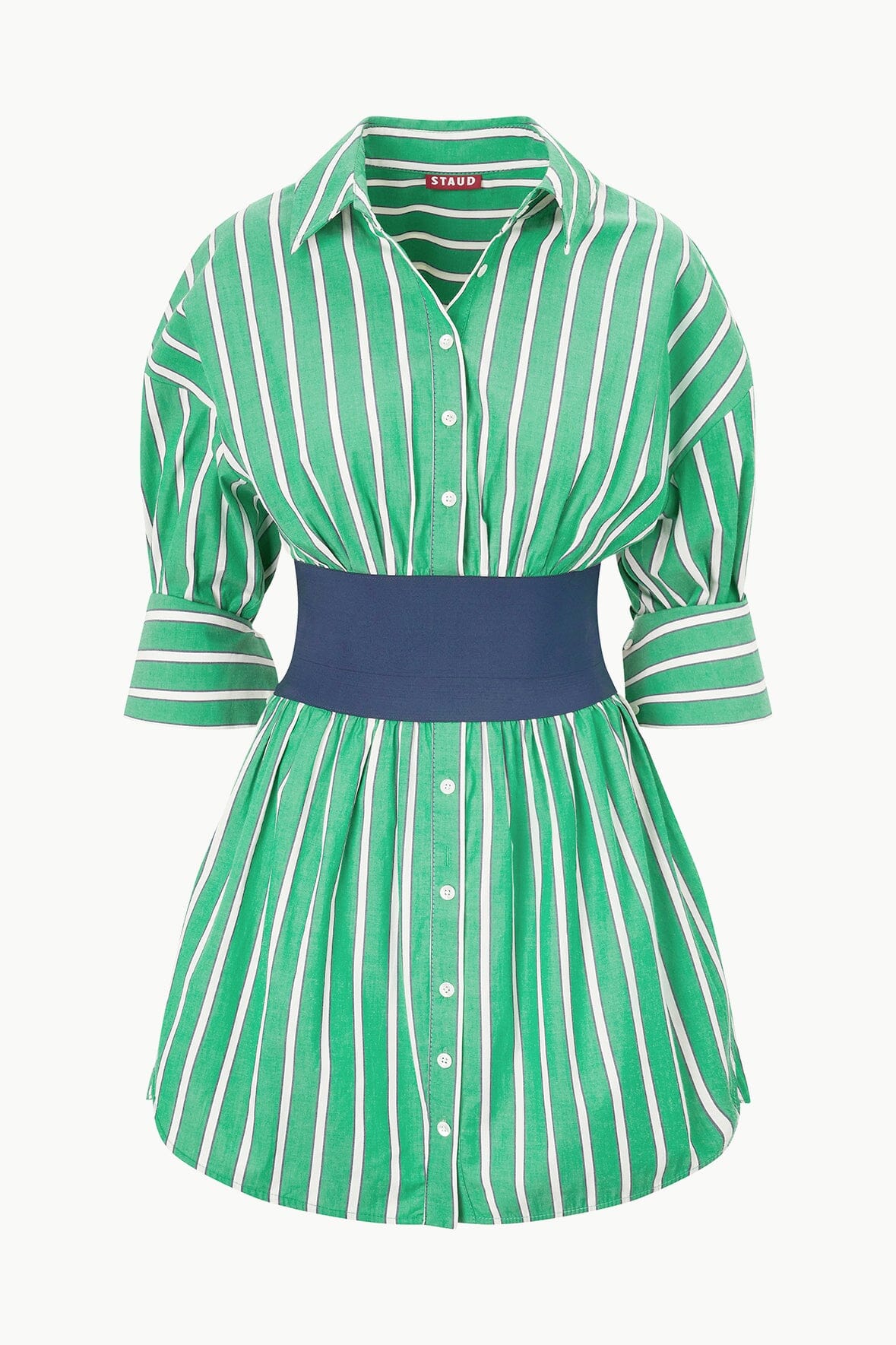 Image MICHELLE DRESS | SEAWEED STRIPE 5 of 5 and Clicking this image will trigger a zoom pop-up