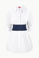 Image MICHELLE DRESS | WHITE NAVY 5 of 5