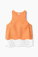 Image MIKA LINEN TOP | APRICOT WHITE 4 of 7