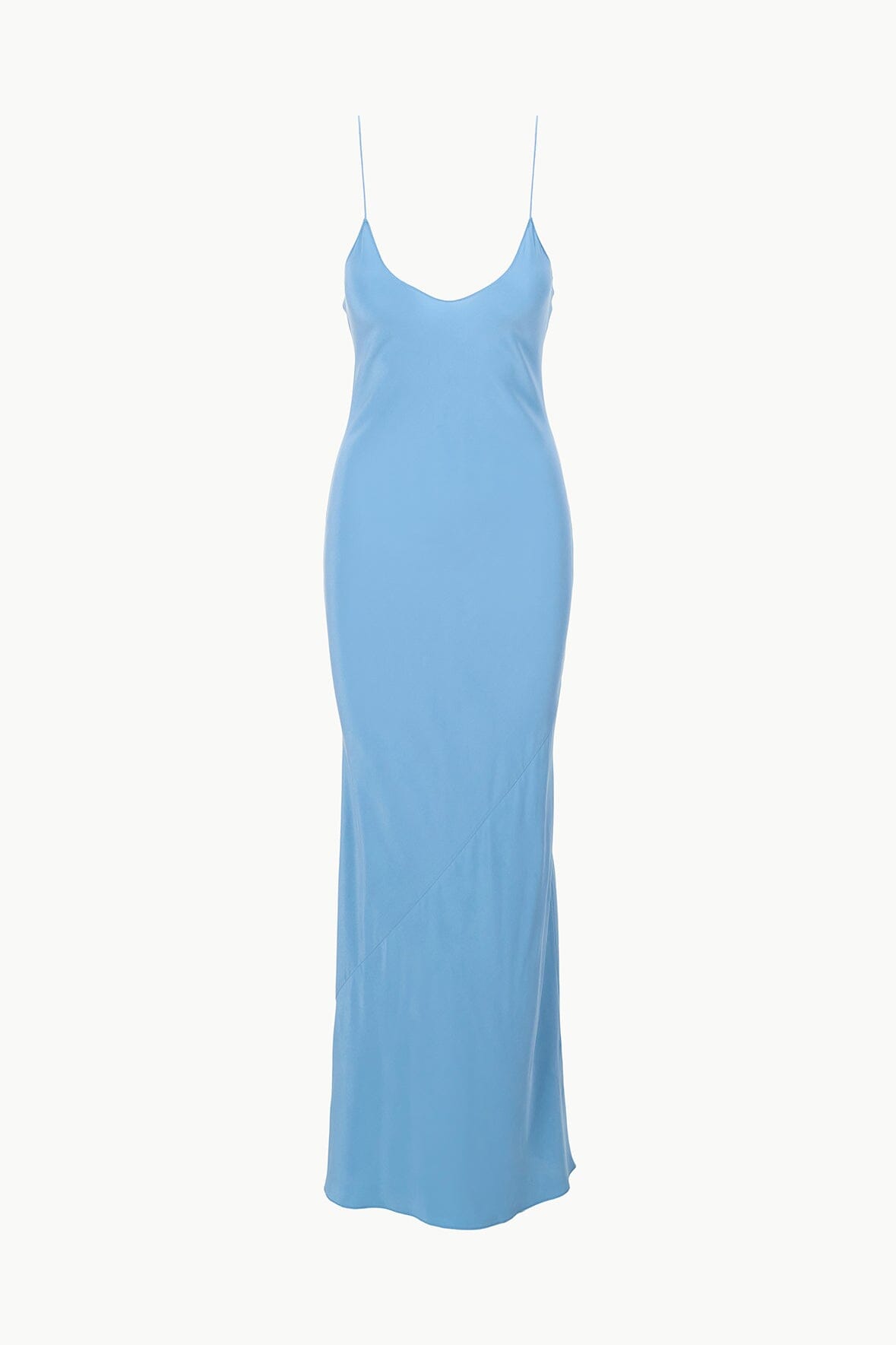 Image MILNER SILK SLIP DRESS | SLATE BLUE 6 of 6 and Clicking this image will trigger a zoom pop-up