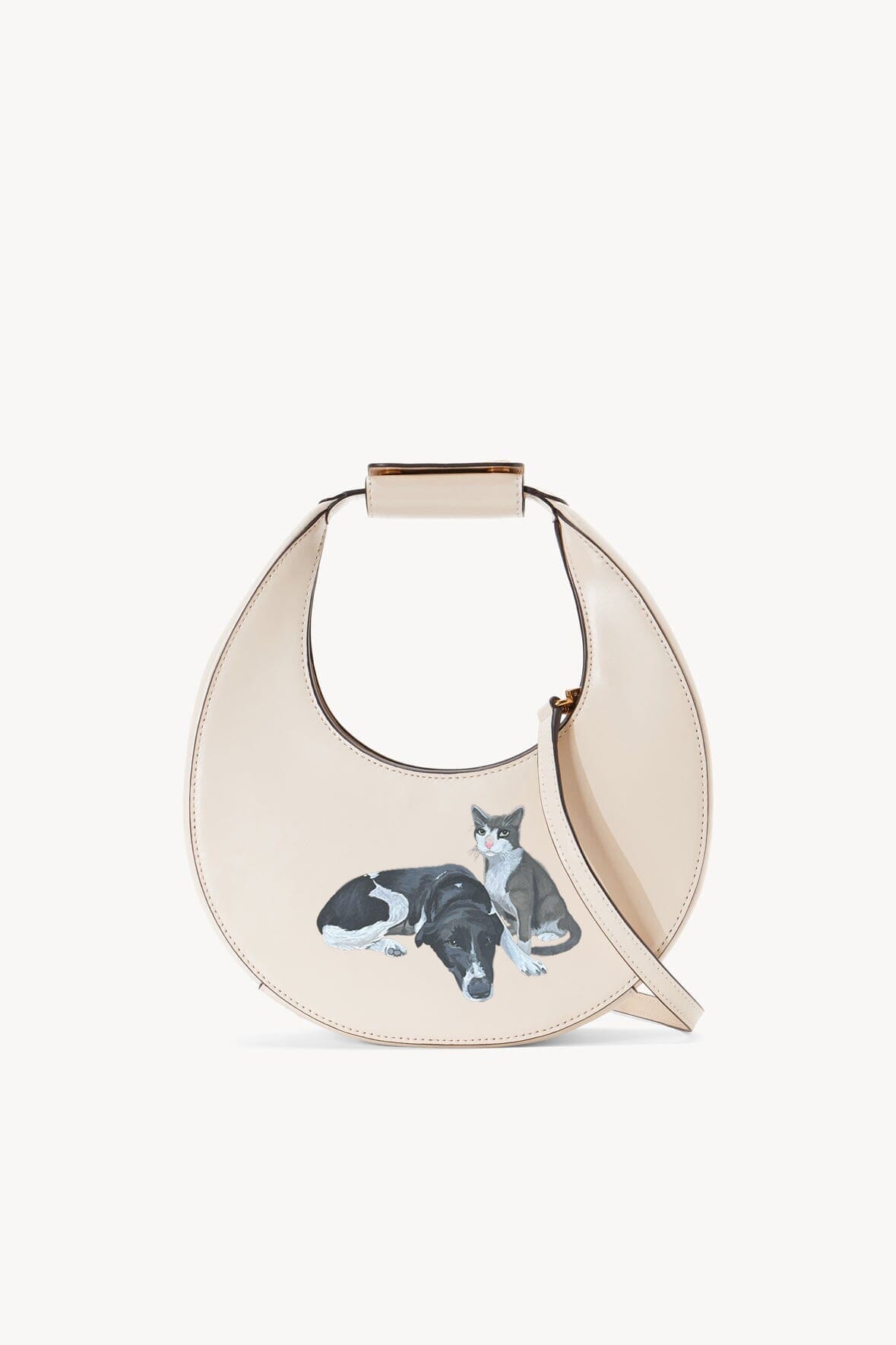 Image CUSTOM MINI MOON BAG | CREAM 2 of 5 and Clicking this image will trigger a zoom pop-up