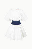 Image MINI AMY DRESS | WHITE NAVY 5 of 5