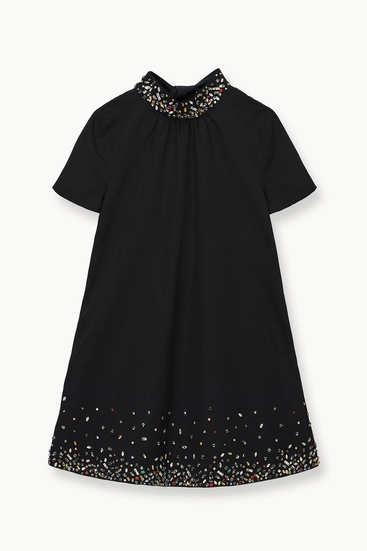 【STAUD】ミニ イラナ ドレス ブラック シルバーミニワンピース MINI ILANA DRESS BLACK SILVER