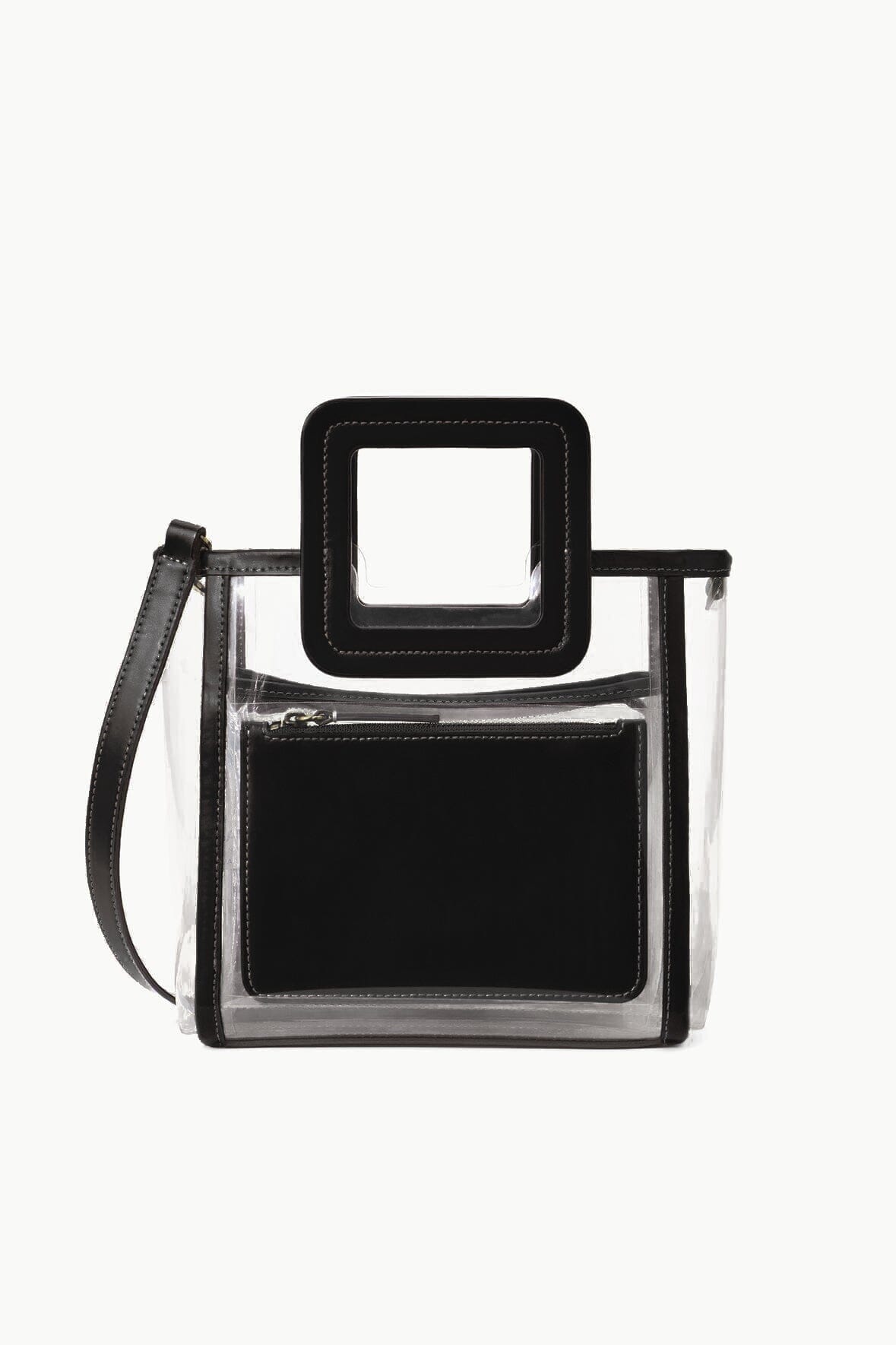 Image STADIUM MINI SHIRLEY BAG | CLEAR BLACK 1 of 3 and Clicking this image will trigger a zoom pop-up