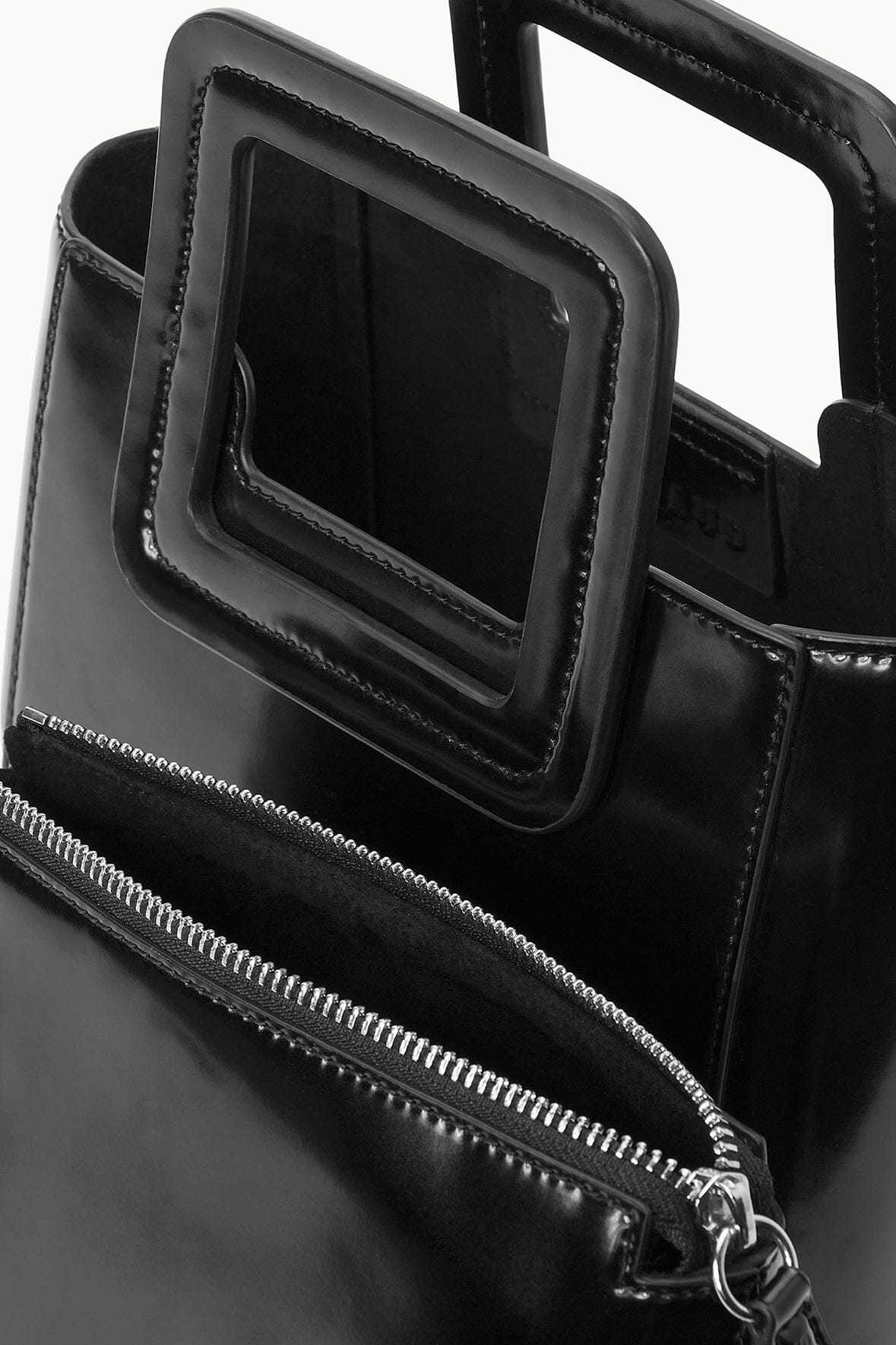 Staud Mini Shirley Leather Bag | Cognac