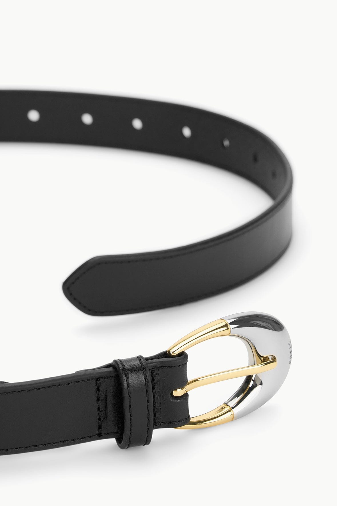 Image MOON BUCKLE BELT - 26MM | BLACK TWO-TONE 2 of 2 and Clicking this image will trigger a zoom pop-up