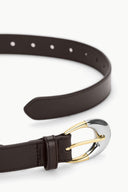 Image MOON BUCKLE BELT - 26MM | ESPRESSO TWO-TONE 2 of 2