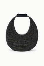 MOON RAFFIA BAG | BLACK RAFFIA