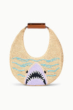 MOON RAFFIA BAG | GREAT WHITE