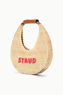 MOON RAFFIA BAG | GREAT WHITE