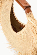 Image MOON RAFFIA TOTE BAG | NATURAL FRINGE 5 of 6