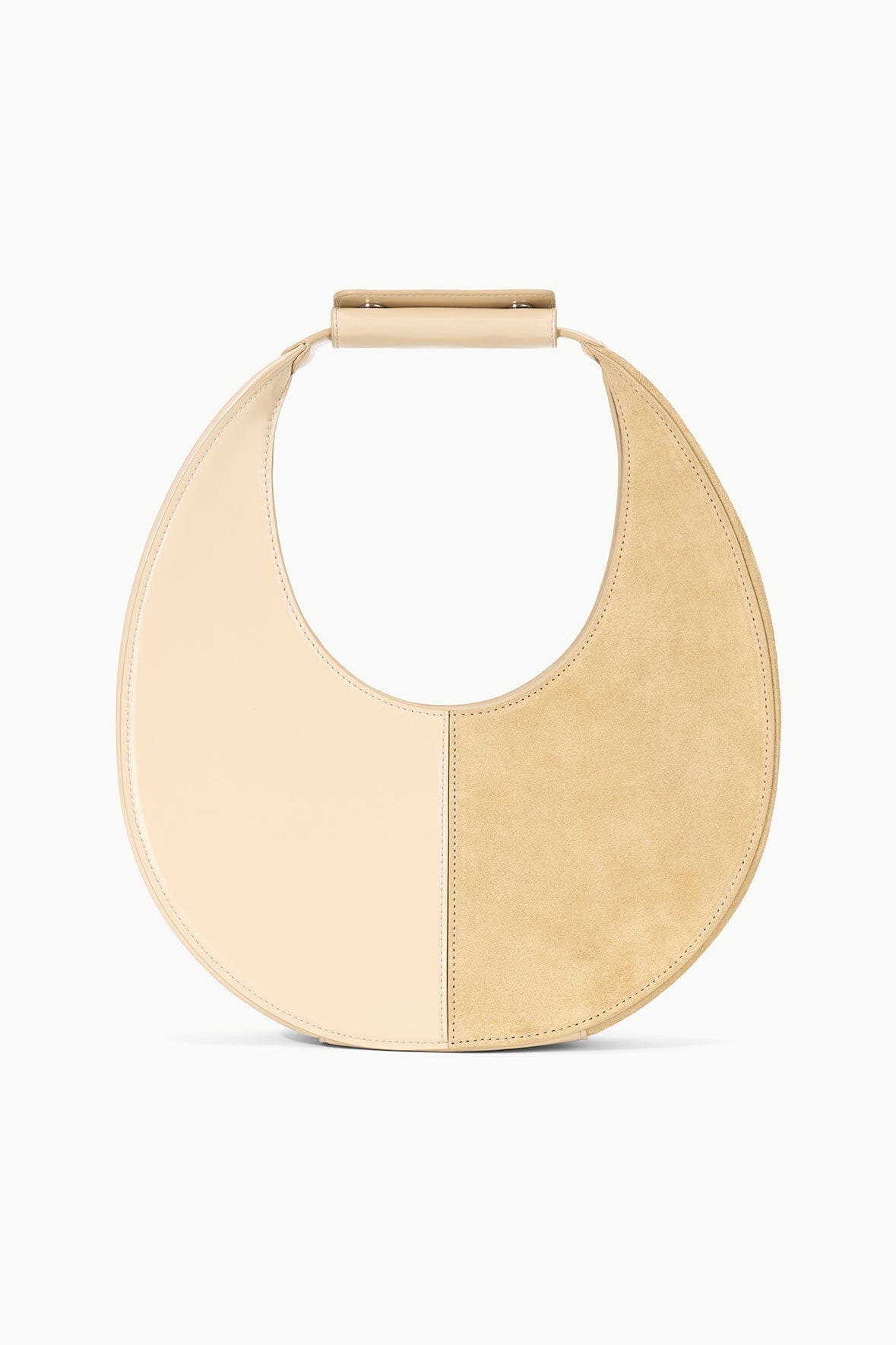 STAUD MOON SPLIT TOTE BAG OAT