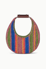 MOON RAFFIA BAG | JUNGLE STRIPE RAFFIA