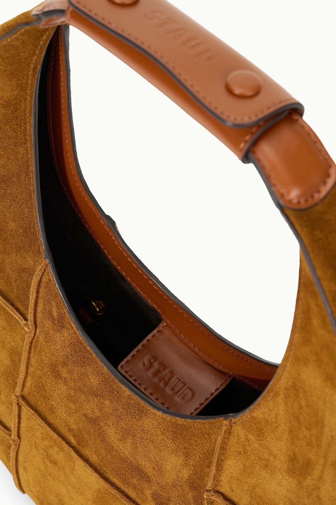 Image MOON BAG | TAN SUEDE 7 of 7 and Clicking this image will trigger a zoom pop-up
