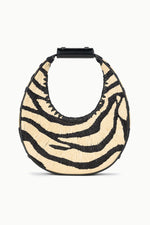 MOON RAFFIA BAG | ZEBRA RAFFIA