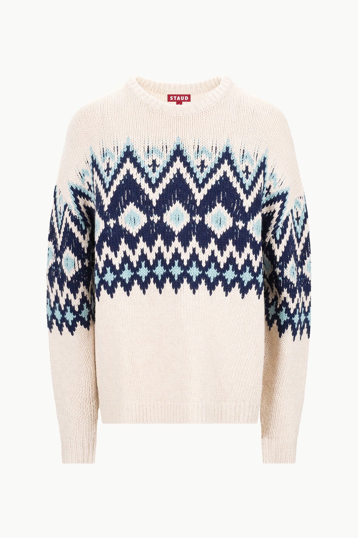 Image MORITZ SWEATER | OATMEAL MULTI FAIRISLE 5 of 5 and Clicking this image will trigger a zoom pop-up