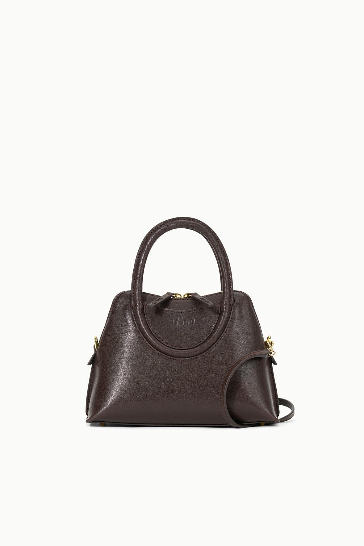 Image NAOMI MINI SATCHEL | ESPRESSO 1 of 7 and Clicking this image will trigger a zoom pop-up