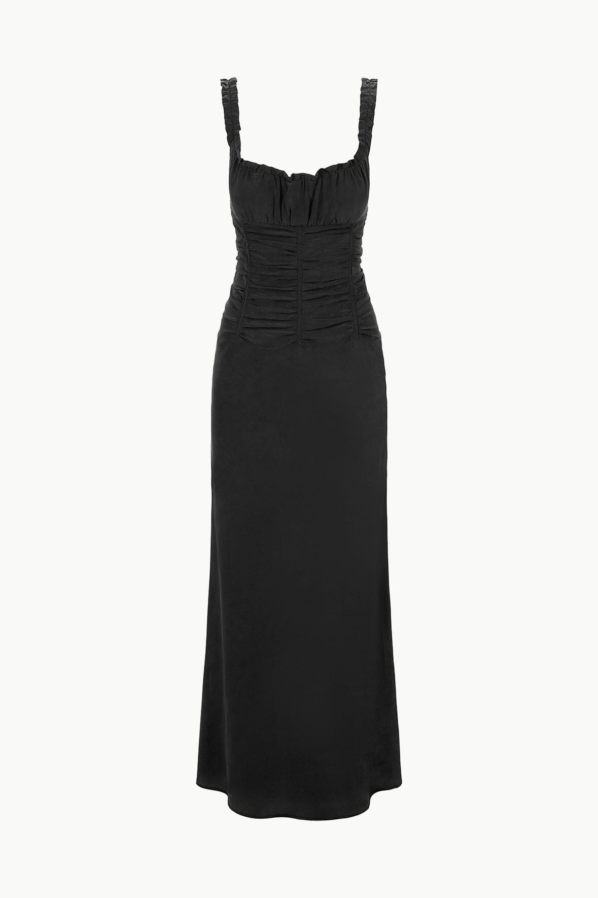 Image NIC SILK MAXI DRESS | BLACK 6 of 6 and Clicking this image will trigger a zoom pop-up